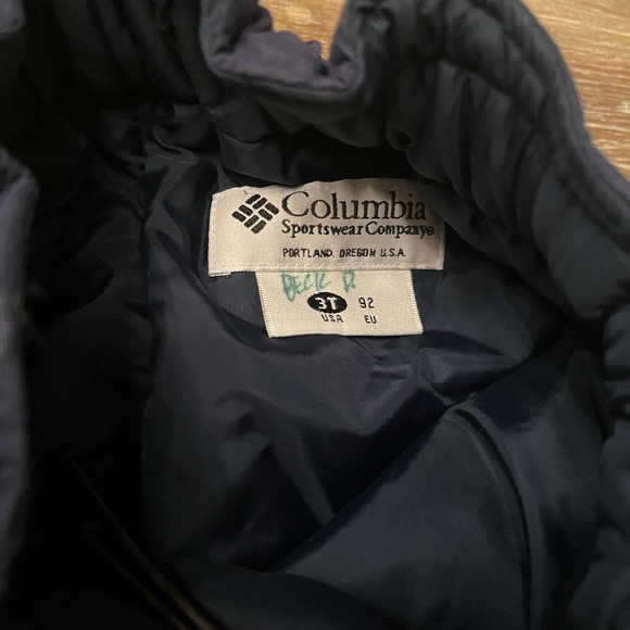 LIKE NEW COLUMBIA NAVY SNOW PANTS, TODDLER SIZE 3T - Picture 6 of 9